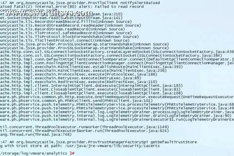 VCSA 7.0u3c日志analytics-runtime.log.stderr体积过大处置方法