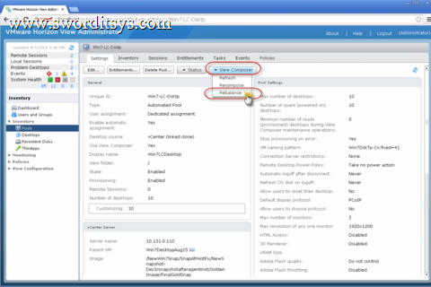 VMware Horizon View 7链接克隆池迁移新存储